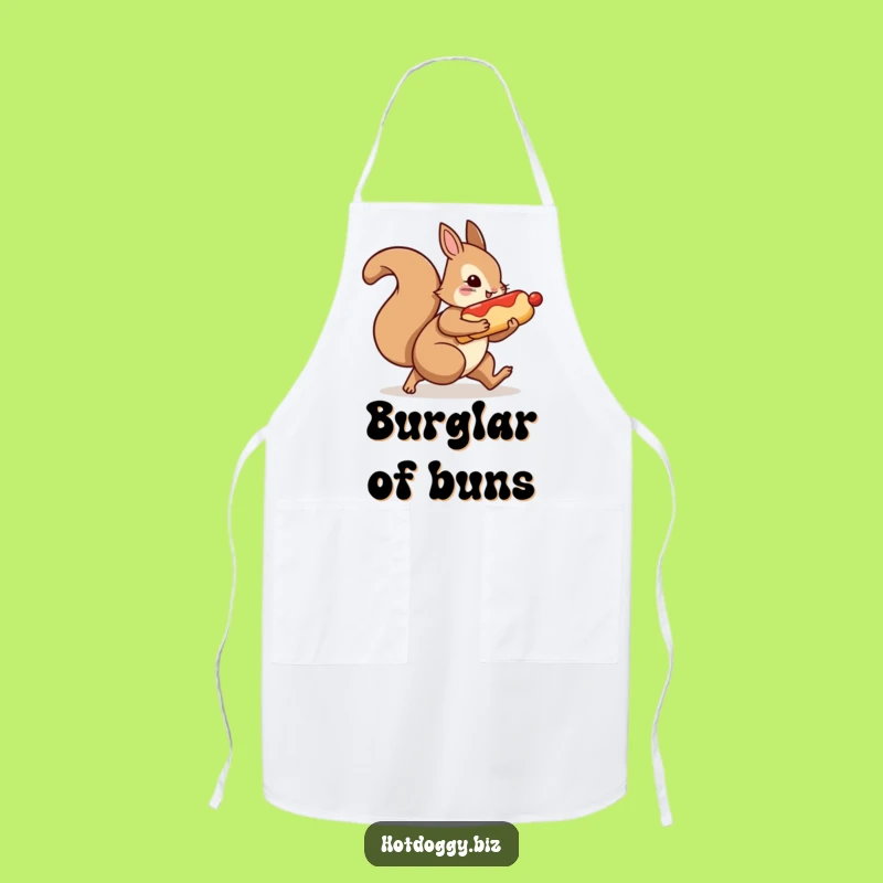 Funny Squirrel Hot Dog Apron: Cook With A Smile And A Snack!