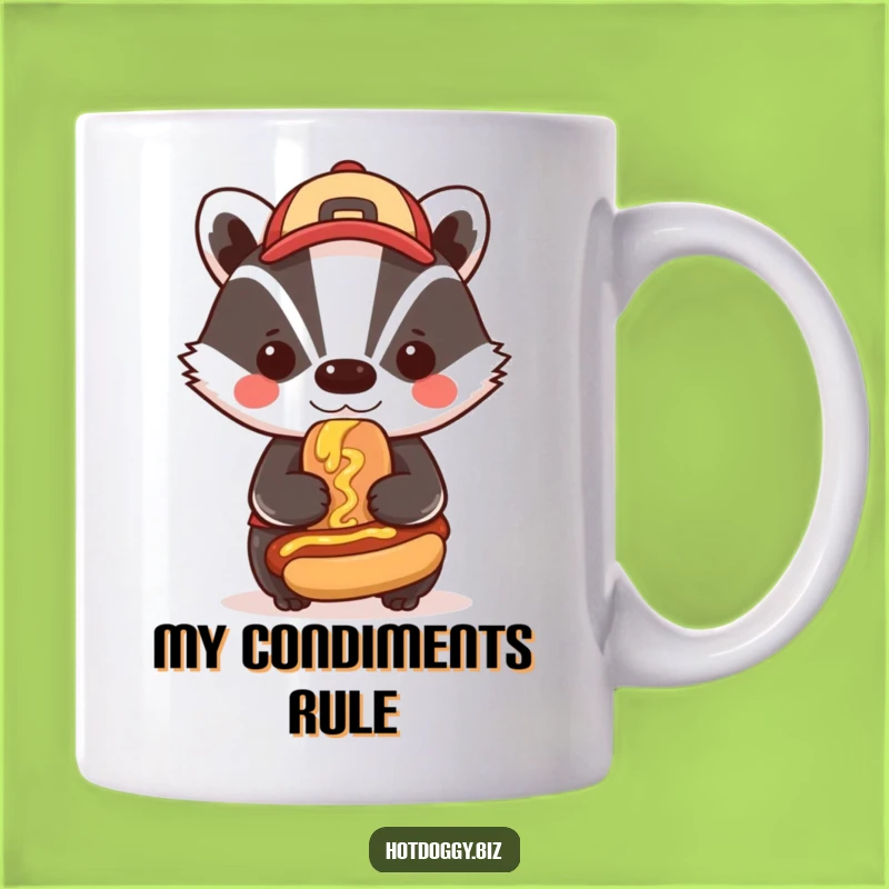 Funny Badger Mustard Hot Dog Mug: The Perfect Gift for Bold Flavor Fans