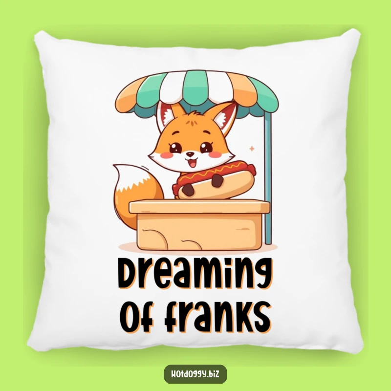 Funny Fox Hot Dog Pillow: Cuddle Up With This Comfy, Hilarious Decor!