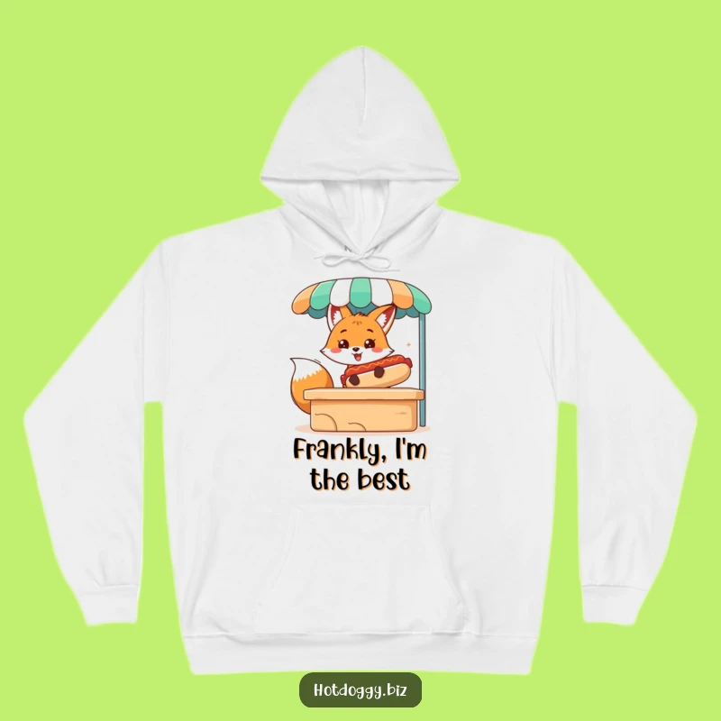 Funny Fox Hot Dog Hoodie: Cozy Up With This Hilarious Foodie Fashion!